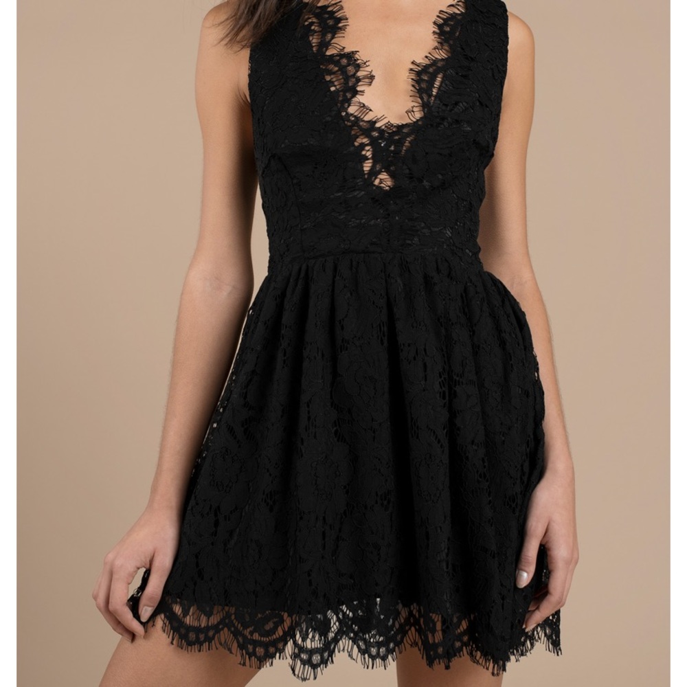 Black lace skater dress (never worn)